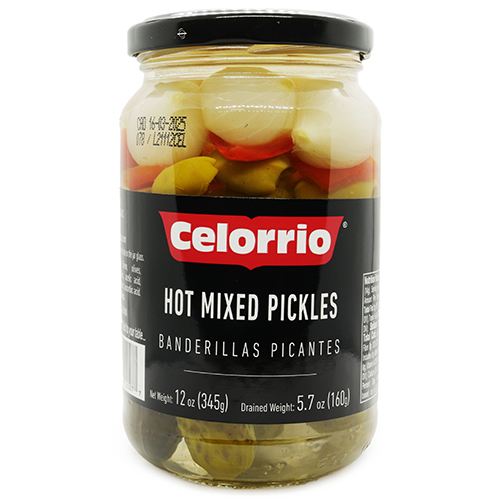 Celorrio Hot Mixed Pickles  10.5 oz
